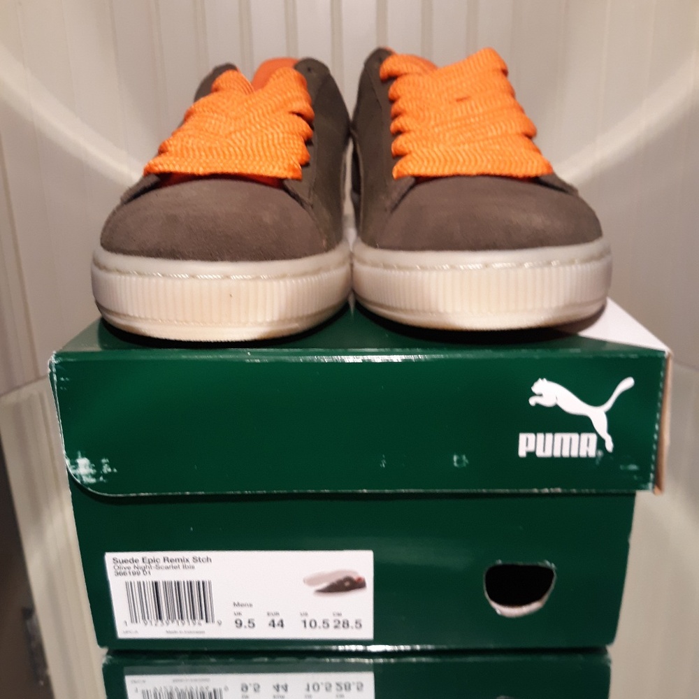 Olive Puma Suede Epic Remix